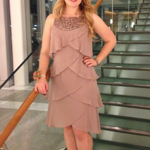 von maur Dresses Layered Mauve Dress Poshmark